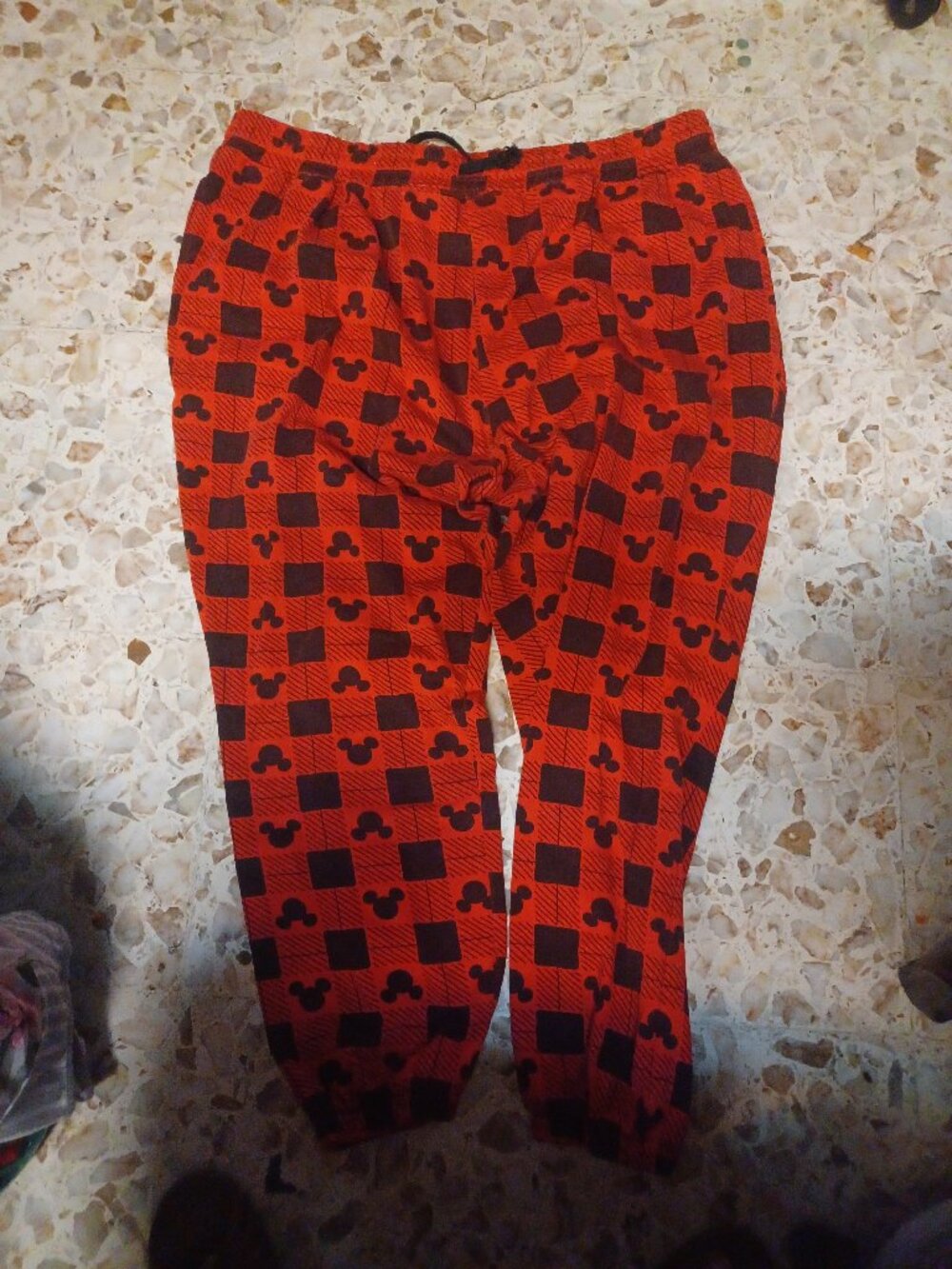 Disney Mickey Mouse Women's Sweat Pants 2X Red & Black